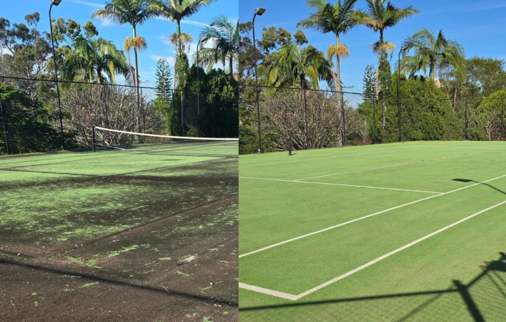 Tennis Court Cleaning